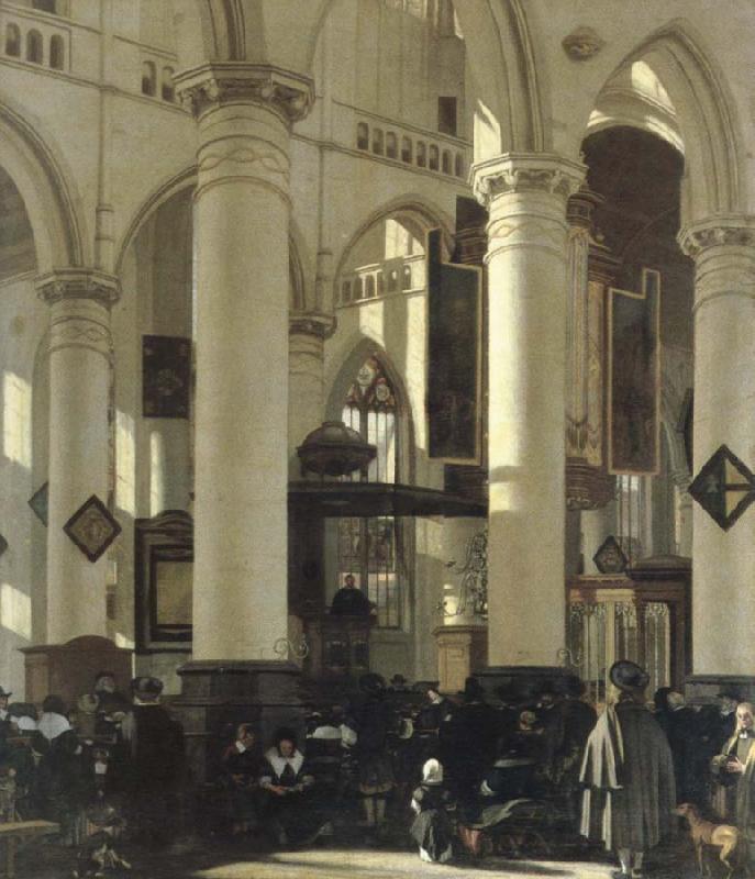 WITTE, Emanuel de interior of a church oil painting image